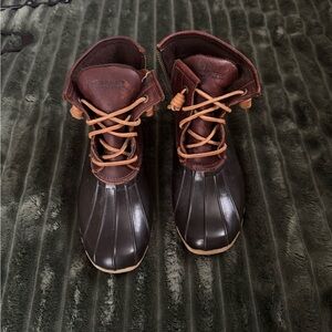 Sperry Dark Brown Leather Boots